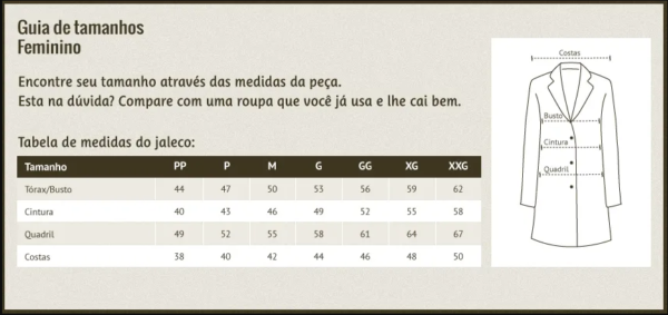 Jaleco Camila Gabardine - Branco - Imagem 2