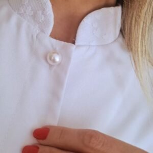 Jaleco Yara Gabardine - branco