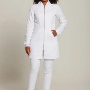 Jaleco Aline Gabardine - Branco