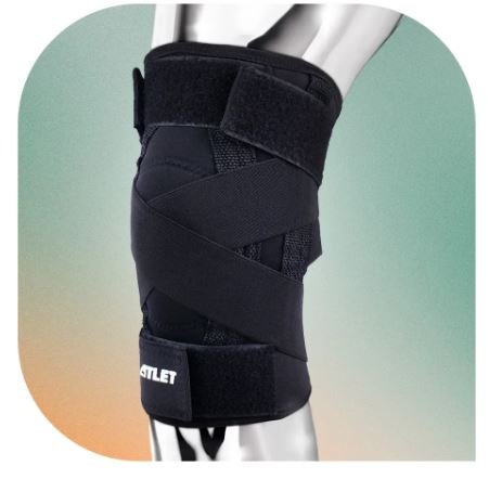 Joelheira de Alta Compressão com Faixas Cruzadas