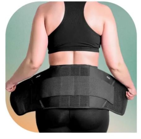 Cinta Ortopédica Lombar C/ Placa De Sustentação Atlet Brasil