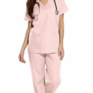 Scrub Pijama Hospitalar 100% Algodão - Rosa