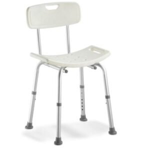 Banqueta Para Banho com Encosto e Altura Regulável até 135 Kg D2 Dellamed