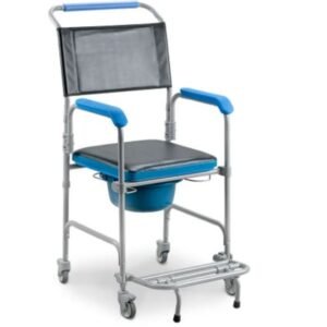 Cadeira de Banho Higiênica Desmontável até 150 Kg Assento 43 cm D50 Dellamed