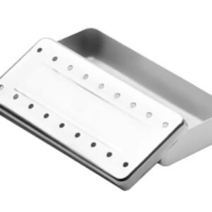 Estojo Inox Perfurado 18 x 08 x 03