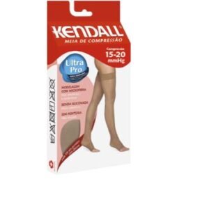 MEIA KENDALL 7/8 15-20 MMHG COM SILICONE E SEM PONTEIRA