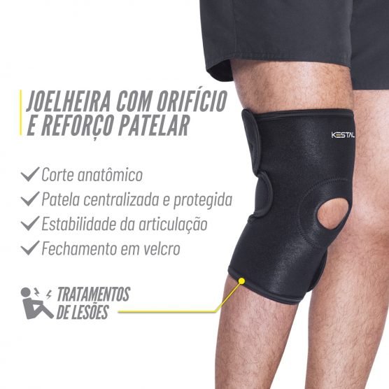 Joelheira Ajustável com Reforço Patelar - Imagem 4