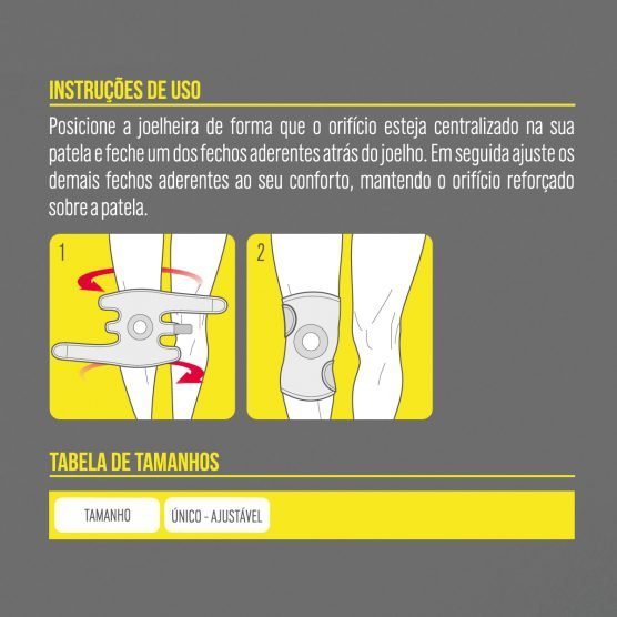 Joelheira Ajustável com Reforço Patelar - Imagem 5