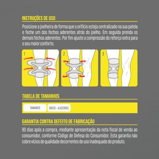 Joelheira com Hastes - 4 Ajustes - Imagem 5